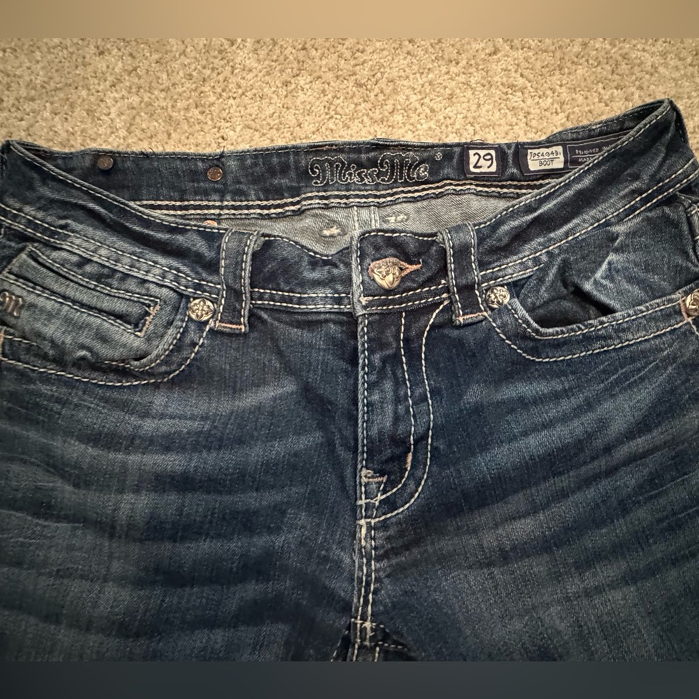 Miss Me Women's Boot Cut Jeans Size 29 - Picture 2 of 7